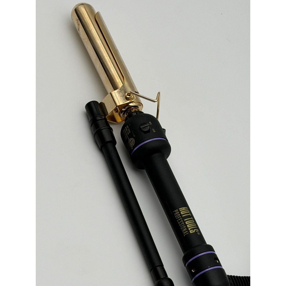 Hot Tools Professional 1108 1 Inch 24K Gold Curling Iron Black‎ Gold 430F Max